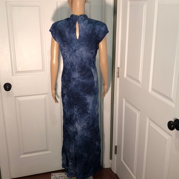 Michael Blair Blue Dress 12 - Picture 6 of 7